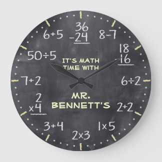Grande Horloge Ronde Clock personnalisable