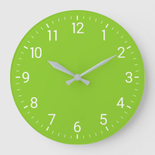 Grande Horloge Ronde Clock vert