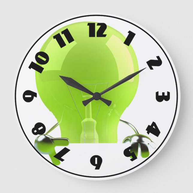 Grande Horloge Ronde Clock vert (Recto)
