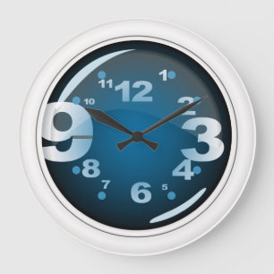 Grande Horloge Ronde Clocks de Funky Wall