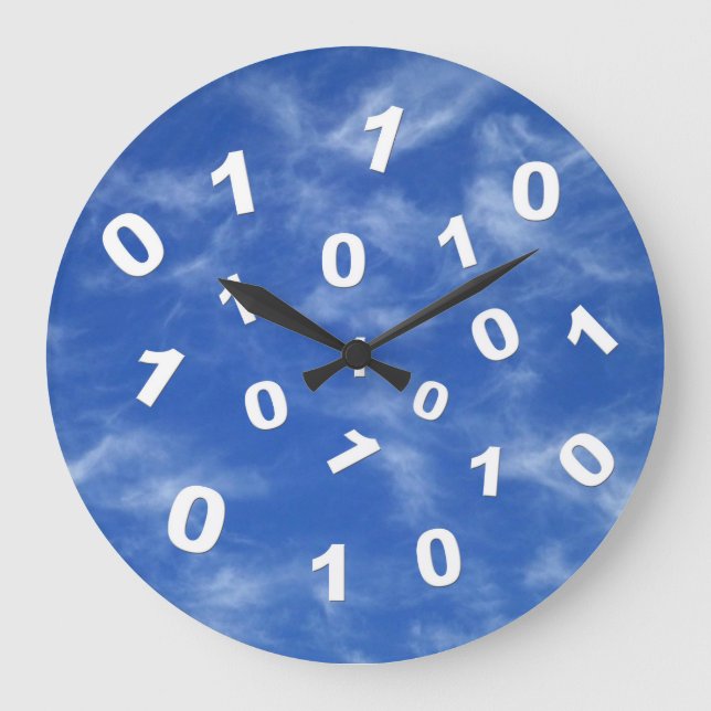 Grande Horloge Ronde Cloud computing Data Clock (Recto)