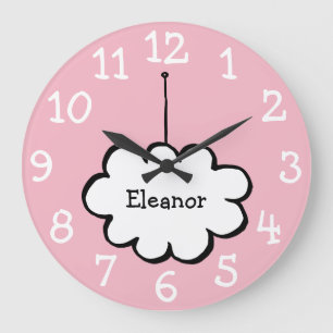 Grande Horloge Ronde Cloud sur un nom de chaîne