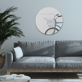 Grande Horloge Ronde Coastal Cruiser Bike Shore Wall Clock