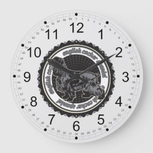 Grande Horloge Ronde Cocker anglais