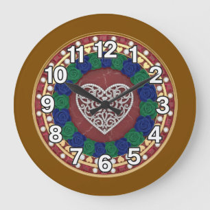 Grande Horloge Ronde Cœur