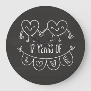 Grande Horloge Ronde Coeurs de la calèche du 17e anniversaire