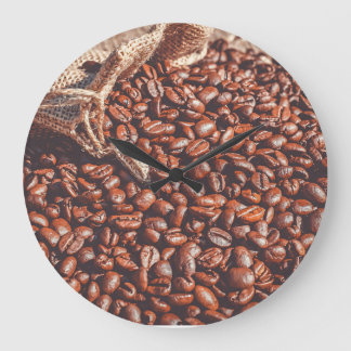 Grande Horloge Ronde Coffee Bean