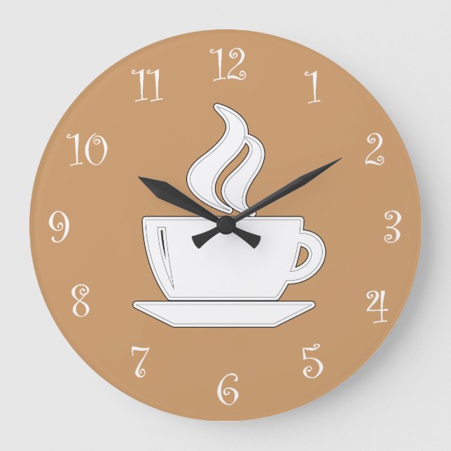 Grande Horloge Ronde Coffee Kitchen Wall Clocks (Recto)