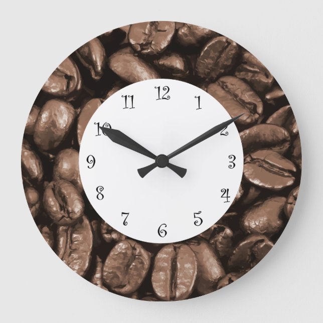 Grande Horloge Ronde Coffee Kitchen Wall Clocks (Recto)