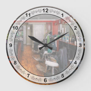 Grande Horloge Ronde Coiffeur - À teindre absolument