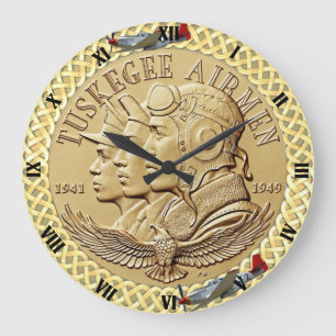 GRANDE HORLOGE RONDE COIN D'AÉRONEF TUSKEGEE