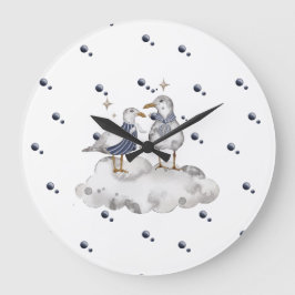 Grande Horloge Ronde Collection Bébé Aventure Goéland