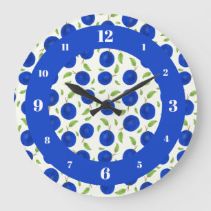 Grande Horloge Ronde Collection de prunes botaniques