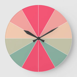 Grande Horloge Ronde Color Segmented