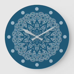 Grande Horloge Ronde Colorez votre propre MANDALA - do-it-yourself Colo