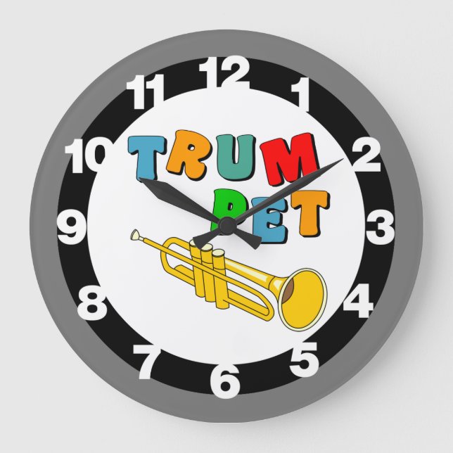 Grande Horloge Ronde Colorful trumpet (Recto)