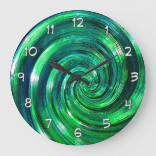 Grande Horloge Ronde Colorful Wall Clocks