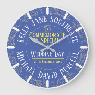 Grande Horloge Ronde Commémoration du mariage et du Mariage.