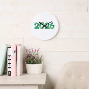 Grande Horloge Ronde Concept Énergie Éco Verte 2026 