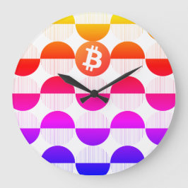 Grande Horloge Ronde Concepteur Bitcoin