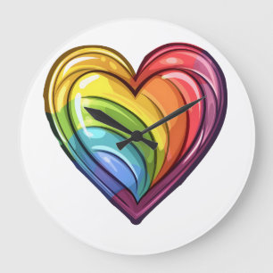 Grande Horloge Ronde Conception cardiaque gay pride