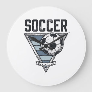 Grande Horloge Ronde Conception de chemise de badge de triangle de ball