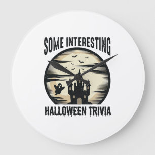 Grande Horloge Ronde Conception de chemise fantôme lune de la Trivia Ha