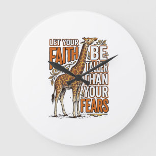 Grande Horloge Ronde Conception de chemise inspirante vintage Faith Gir