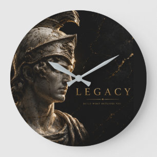 Grande Horloge Ronde Conception de citation motivationnelle inspirante