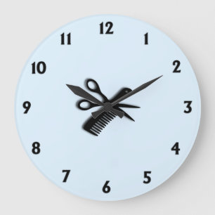Grande Horloge Ronde Conception de coiffeur