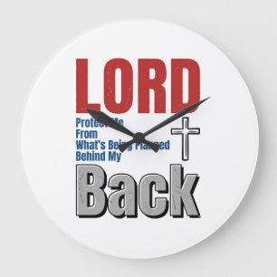 Grande Horloge Ronde Conception de t-shirt de foi chrétienne Lord Prote