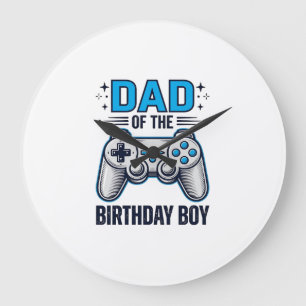Grande Horloge Ronde Conception de t-shirt de papa du garçon d'annivers