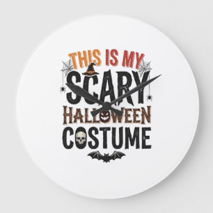 Grande Horloge Ronde Conception de T-shirt vintage de costume d'Hallowe