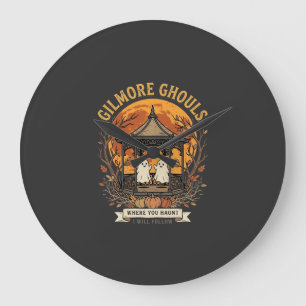 Grande Horloge Ronde Conception de tonnelle de fantôme d'Halloween de l
