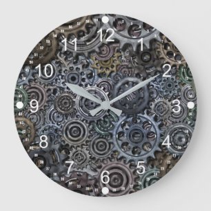 Grande Horloge Ronde Conception de vitesse en métal