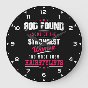 Grande Horloge Ronde Conception hilare de profession de stylistes en
