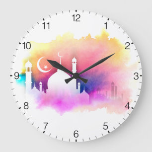 Grande Horloge Ronde Conception islamique