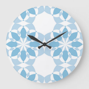 Grande Horloge Ronde Cool, girly, modern, trendy unique flower abstract