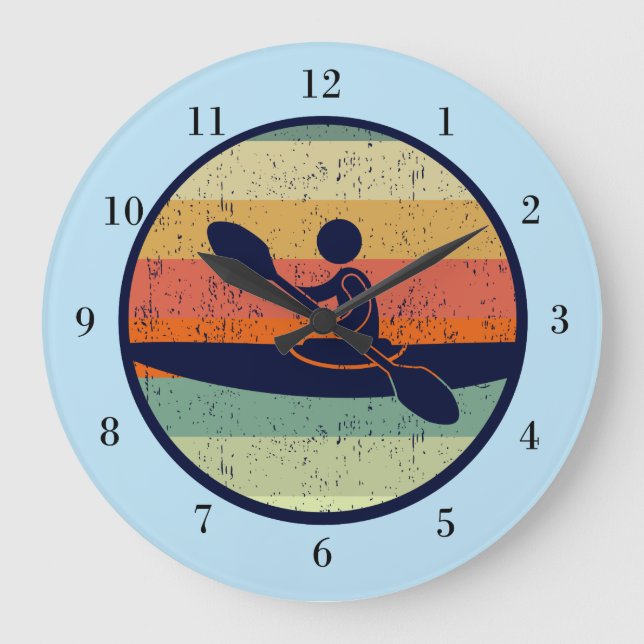Grande Horloge Ronde Cool Kayak Sunset (Recto)