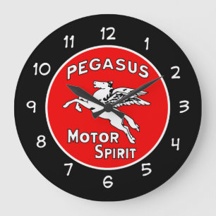 Grande Horloge Ronde Cool Mens Motor Oil Automotive Thème