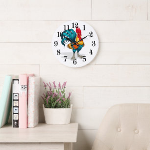 Grande Horloge Ronde Coq