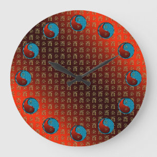 Grande Horloge Ronde Coq d'eau