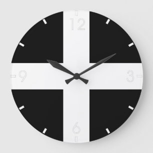 Grande Horloge Ronde Cornish Flag (Cornwall) (comté d'Angleterre, Royau