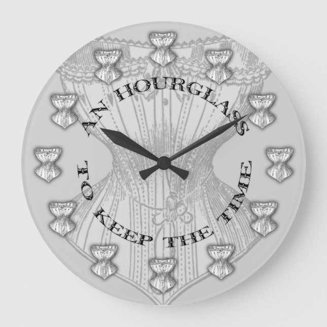 Grande Horloge Ronde Corse en sablier (Recto)