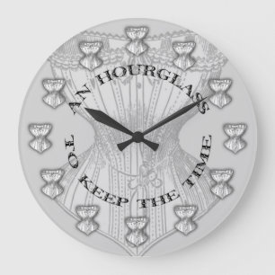 Grande Horloge Ronde Corset de sablier