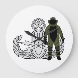 Grande Horloge Ronde Costume principal de bombe d'EOD