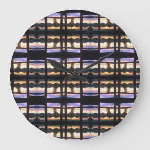 Grande Horloge Ronde Coucher de soleil