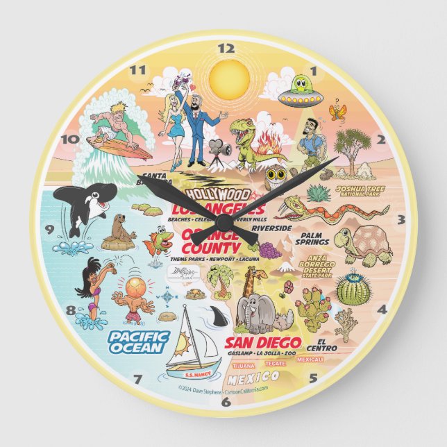 Grande Horloge Ronde Coucher de soleil SoCal (Recto)