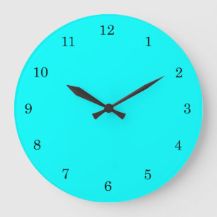 Grande Horloge Ronde Couleur lumineuse solide régénératrice de