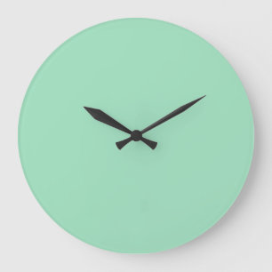 Grande Horloge Ronde Couleur solide verte marine